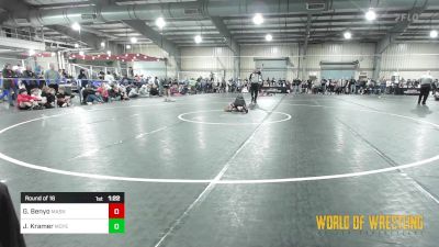 89 lbs Round Of 16 - Gabe Benyo, Mat Assassins vs Jett Kramer, Moyer Elite