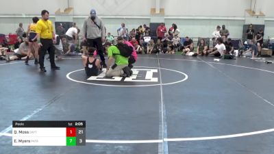 108 lbs Pools - Quinton Moss, Dayton Bandits - Gray vs Emmitt Myers, Patriots Wrestling Club