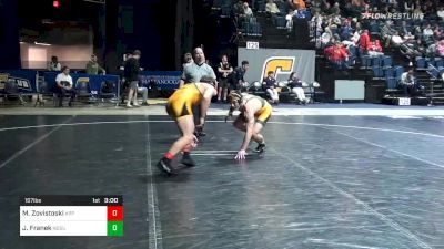 157 lbs Consolation - Matt Zovistoski, Appalachian State vs Jared Franek, North Dakota State