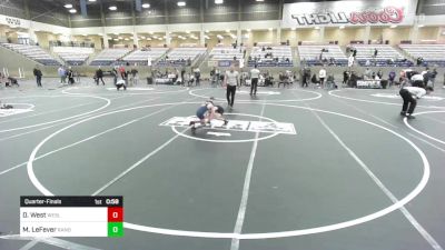 54 lbs Quarterfinal - Dominic West, Wesley WC vs Matthew Kade LeFever, Randall WC