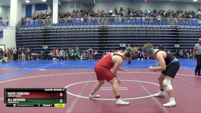 190 lbs Champ. Round 2 - Nate Osborn, WAYNE TRACE vs Eli Berner, AYERSVILLE