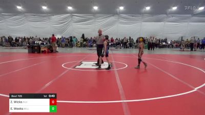 70 lbs Semifinal - Zachary Wicks, Silver Creek vs Elijah Weeks, Bellwood-Antis