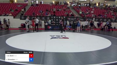 110 lbs Cons 8 #1 - Arisna Stott, Aviator Grappling Academy vs Jaden Breeden, Victory Wrestling