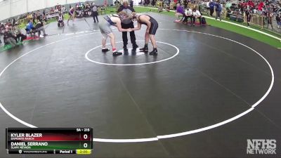 215 lbs Quarterfinal - Kyler Blazer, Damonte Ranch vs Daniel Serrano, SLAM! NEVADA