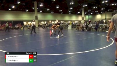 106 lbs Round 1 (16 Team) - Logan Borcsane, Bandits vs Xavier Santiago, SOWA