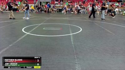 92 lbs Semis (4 Team) - Matthew Blanke, Team Gotcha vs Joey Sesock, Highland Hornets