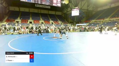 138 lbs Cons 16 #1 - Donny Almeyda, New Jersey vs Isaiah Powe, Alabama