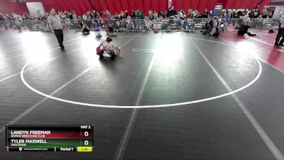 126 lbs Quarterfinal - Landyn Freeman, Rapids Wrestling Club vs Tyler Maxwell, Wisconsin