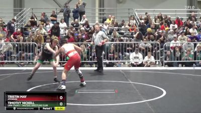 100 lbs Champ. Round 1 - Tristin May, Atchison vs Timothy Nickell, Linn County Twisters Wrestling Club