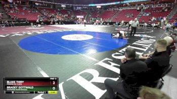 D2-215 lbs Champ. Round 1 - Bradey Gottwald, Hayward/Northwood vs Blake Thiry, Prairie Du Chien