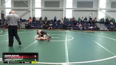 85 lbs Round 2 (6 Team) - Jayden Boston, Akron St. Vincent St. Mary vs Landon Piovarchy*, Columbia Station