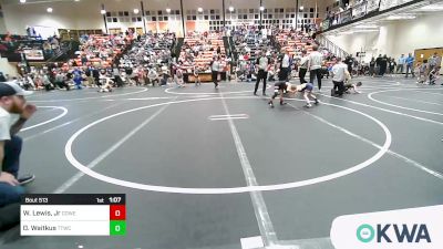 46 lbs Semifinal - Willie Lewis, Jr, Coweta Tiger Wrestling vs Oakley Waitkus, Team Tulsa Wrestling Club