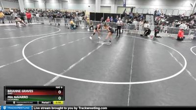 100 lbs Cons. Semi - Mia Navarro, California vs Brianne Graves, Ohio