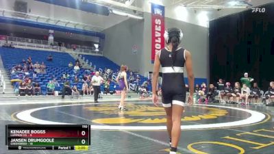 110 lbs Quarters & 1st Wb (16 Team) - Jansen Drumgoole, Greenbrier vs Kenadee Boggs, Lumpkin Co.