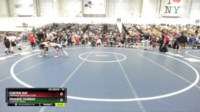 75 lbs Quarterfinal - Frankie Murray, Club Not Listed vs Carter Ray, Gowanda Wrestling Club