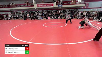 145 lbs Final - Luke Connolly, Northeast Metro Tech/Bishop Fenwick vs Elliott Humphries, Minnechaug