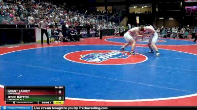 7A-285 lbs 3rd Place Match - Grant Laskey, Lowndes HS vs Jesse Batten, Camden County