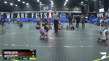 155 lbs Round 2 (4 Team) - Addison Roose, MYWAY Metro Girls vs Adalyn Holmes, Girls Bad Bass