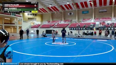 67-71 lbs Round 4 - Andalyn Allen, Smoky Mountain Youth Wrestling vs Eric Ramirez, Wolverine Wrestling Club