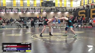 145 lbs Champ. Round 1 - Liam McLaughlin, Iowa vs William Lawson, Sebolt Wrestling Academy