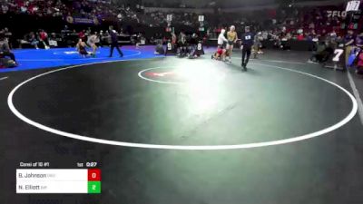 152 lbs Consi Of 16 #1 - Brodie Johnson, Oakdale (SJ) vs Noah Elliott, Birmingham (LA)