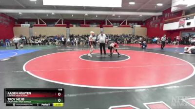 108 lbs Champ. Round 2 - Troy Nejib, California High School vs Aaden Nguyen, Liberty High School