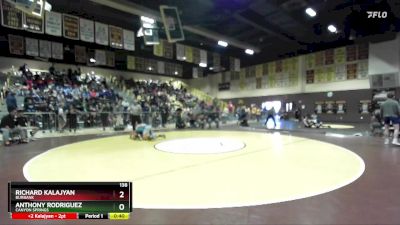 138 lbs Cons. Round 3 - Anthony Rodriguez, Canyon Springs vs Richard Kalajyan, Burbank