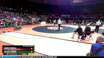 1A 285 lbs 1st Place Match - Jaylen Torres, Wheaton (St. Francis) vs Jason Dowell, Belleville (Althoff Catholic)