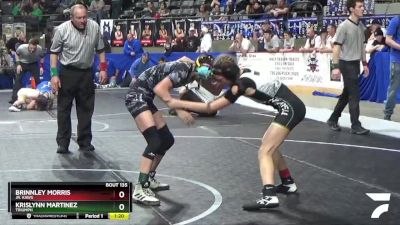 85 lbs Quarterfinal - Krislynn Martinez, Triumph vs Brinnley Morris, Jr. Kaws