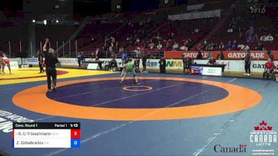 65kg Cons. Round 1 - Rozen Cundell-Trieselmann, National Capital WC vs Zubail Dzhabrailov, Edmonton WC