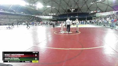 150 lbs Cons. Round 2 - Wyatt Weatherman, Cashmere Wrestling Club vs Gavin Estrada, Ilwaco Youth Wrestling