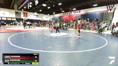 126 lbs Champ. Round 1 - Casey Peckerar, Great Oak vs Elias Rodriguez, Jordan