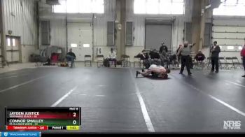 160 lbs Round 5 (6 Team) - Jayden Justice, Warhawks Black vs Connor Smalley, PA Alliance White