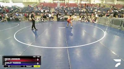 136 lbs Cons. Round 1 - Devin Johnson, WI vs Oakley Maddox, ID