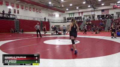 145 lbs 1st Place Match - Eve Skrocki, Wahlert, Dubuque vs Annabelle Stelpflug, Iowa City, City High