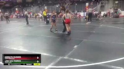 60-70 lbs Round 2 - Line Nau Rarick, Team Utah vs Addilyn Hughes, Team Nebraska