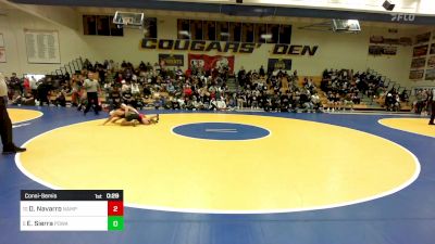 116 lbs Consolation - Dedrick Navarro, Nampa (ID) vs Edwin Sierra, Poway