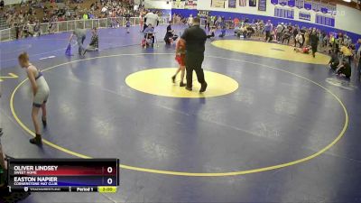 74 lbs Round 3 - Oliver Lindsey, Sweet Home vs Easton Napier, Cornerstone Mat Club