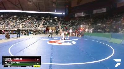 2A-113 lbs Cons. Round 1 - Kolton Martinez, Wind River vs Adam Cuthrell, Moorcroft