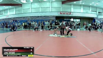 108 lbs Quarterfinal - Lyric Hetzer, Toss Em Up Wrestling Academy vs Kylah Gallegos, Pomona Elite (PWCC)