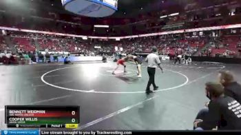 D1-160 lbs Champ. Round 1 - Cooper Willis, Union Grove vs Bennett Weidman, Wis. Rapids Lincoln