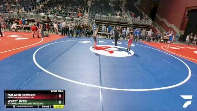 71 lbs 1st Place Match - Malachi Simmons, Sheridan Wrestling Club vs Wyatt Byrd, Wyoming Underground Wrestling