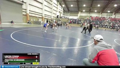 130 lbs Cons. Round 2 - Lincon Cowan, Juab Wrestling Club vs Preston Schroeder, Idaho