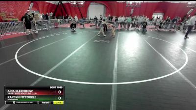 80 lbs Cons. Semi - Karsyn McCorkle, Wisconsin vs Aria Sleznikow, Valley Elite Wrestling Club