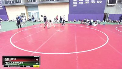 106 lbs Champ. Round 1 - Alex Xiong, Minnesota vs Michael Kowalski, Empire Wrestling Club