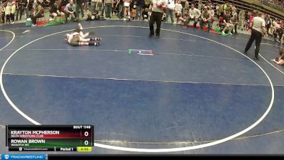 64 lbs Quarterfinal - Rowan Brown, Wasatch WC vs Krayton McPherson, Delta Wrestling Club