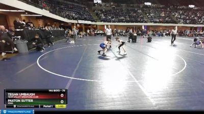 75 lbs Cons. Round 2 - Paxton Sutter, Iowa vs Tegan Umbaugh, Team Valley Wrestling Club