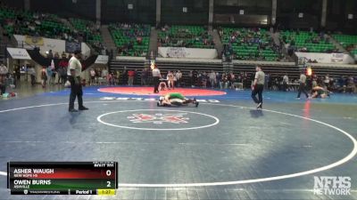 1A-4A 106 Semifinal - Owen Burns, Ashville vs Asher Waugh, New Hope HS