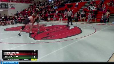 215 lbs 2nd Wrestleback (8 Team) - Lucas Ketcham, Glynn Academy vs Jackson Locke, Creekview