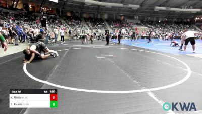 131 lbs Quarterfinal - Kash Kirby, Blackwell Wrestling Club vs Edmund Evans, Standfast